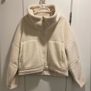 Free People Fleece zip up jacket